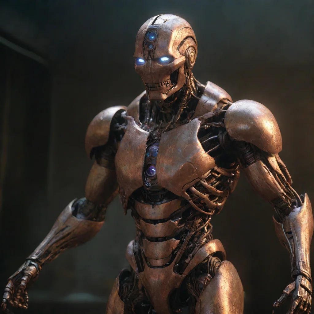 ai a copper ultron from what if by beksinski unreal engine uplight aspect 34