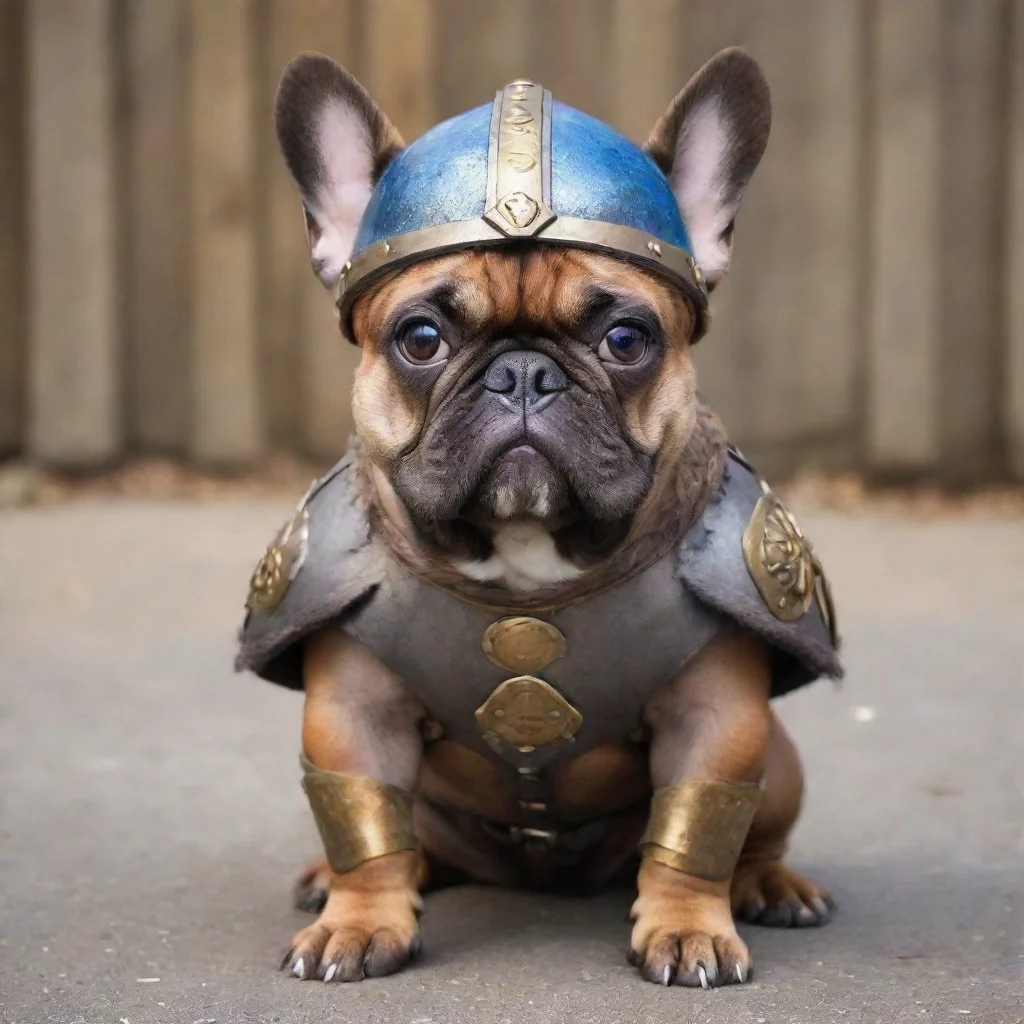 a cosmic french bulldog dressed as a viking warrior after an epic battle good looking trending fantastic 1