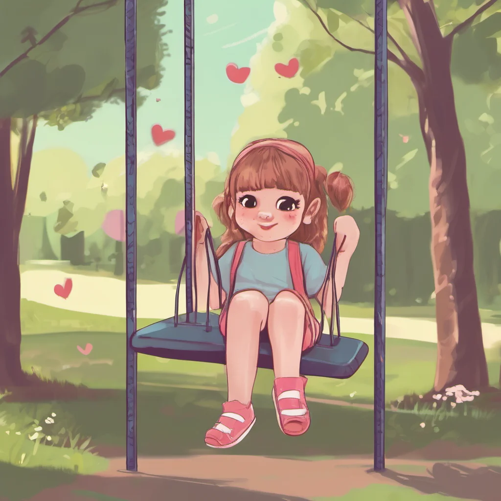 ai a cute little GirlV1 Im so glad you asked Ive been wanting to go to the park all day Its such a beautiful day outside and I love to play on the swings