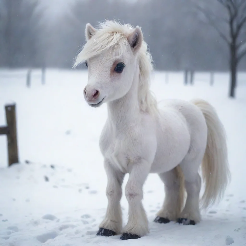 ai a cute pony in blizzard