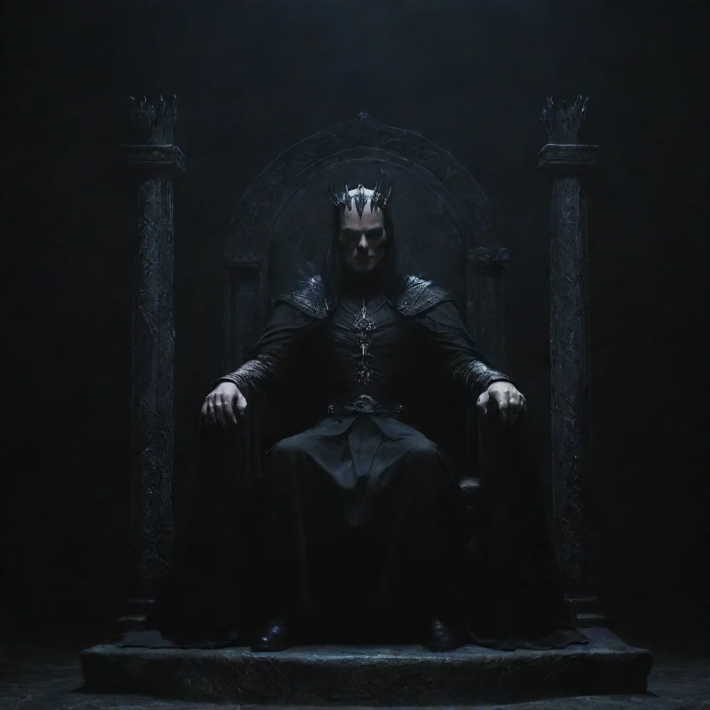 ai a dark lord sits on his dark throne
