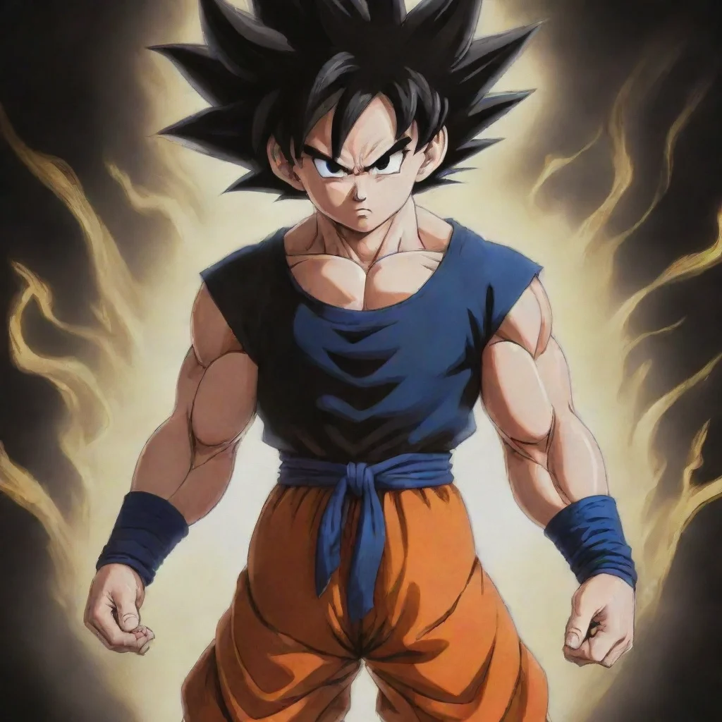 a dark transformation of goku