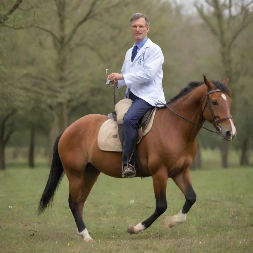  a doctor on horse