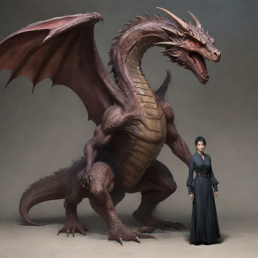 a dragon and human hybrid