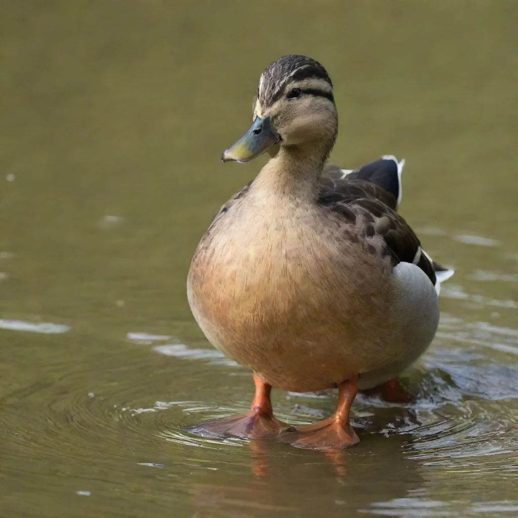 a duck that quacks wide