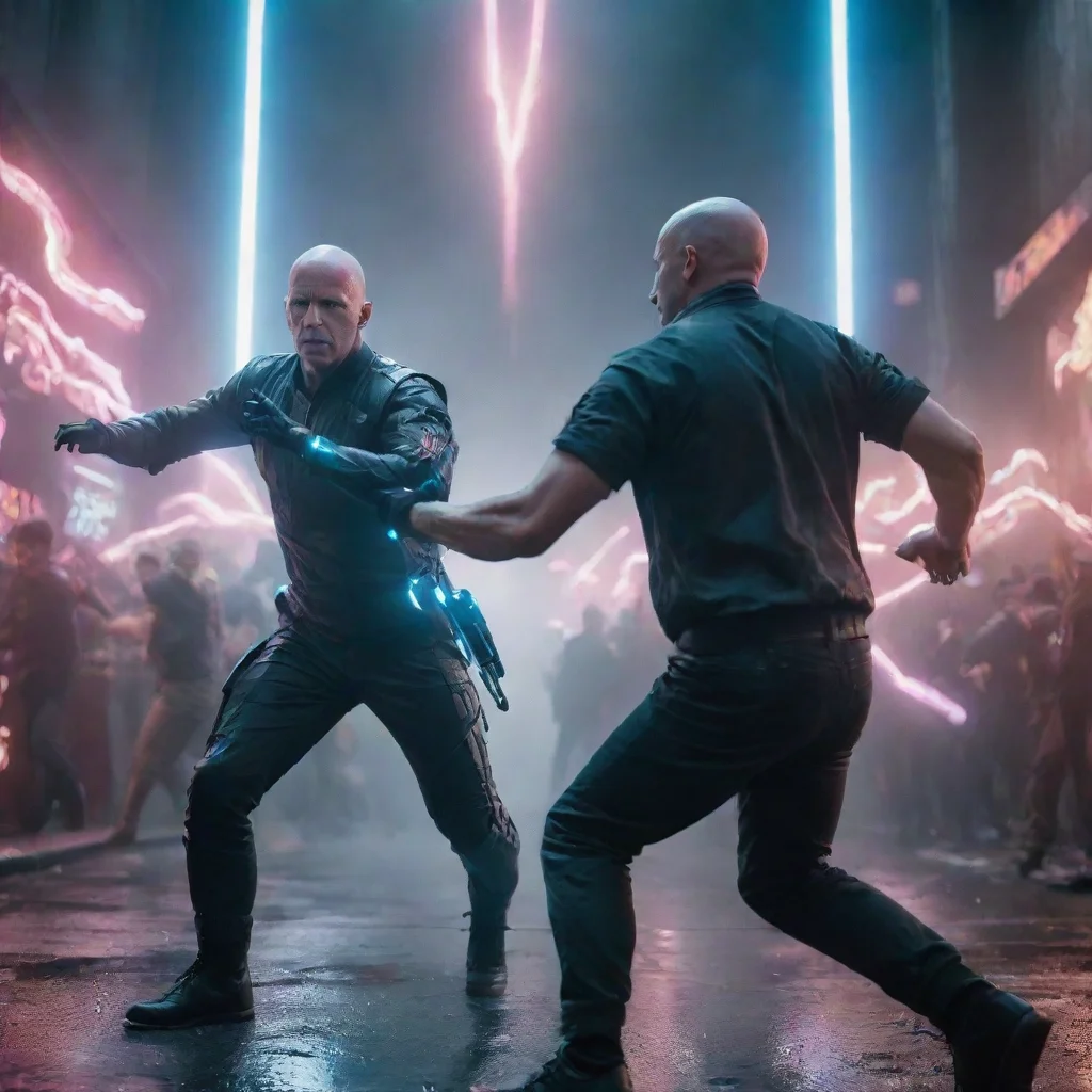  a epic battle from bald runner replicants epic lighting art station trending cinema movie poster cinematic lightingar 