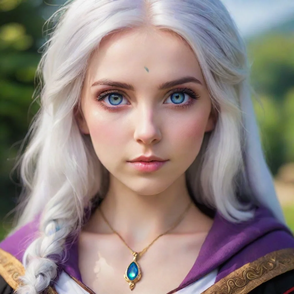 ai a female human mage with heterochromia good looking trending fantastic 1