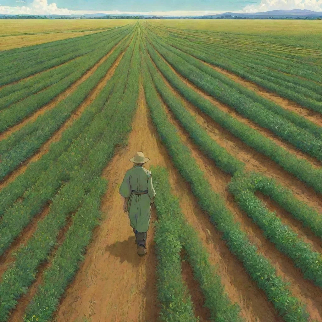  a field of crops growing designed by moebius ghibli ian wallpaper amazing awesome portrait 2 wide