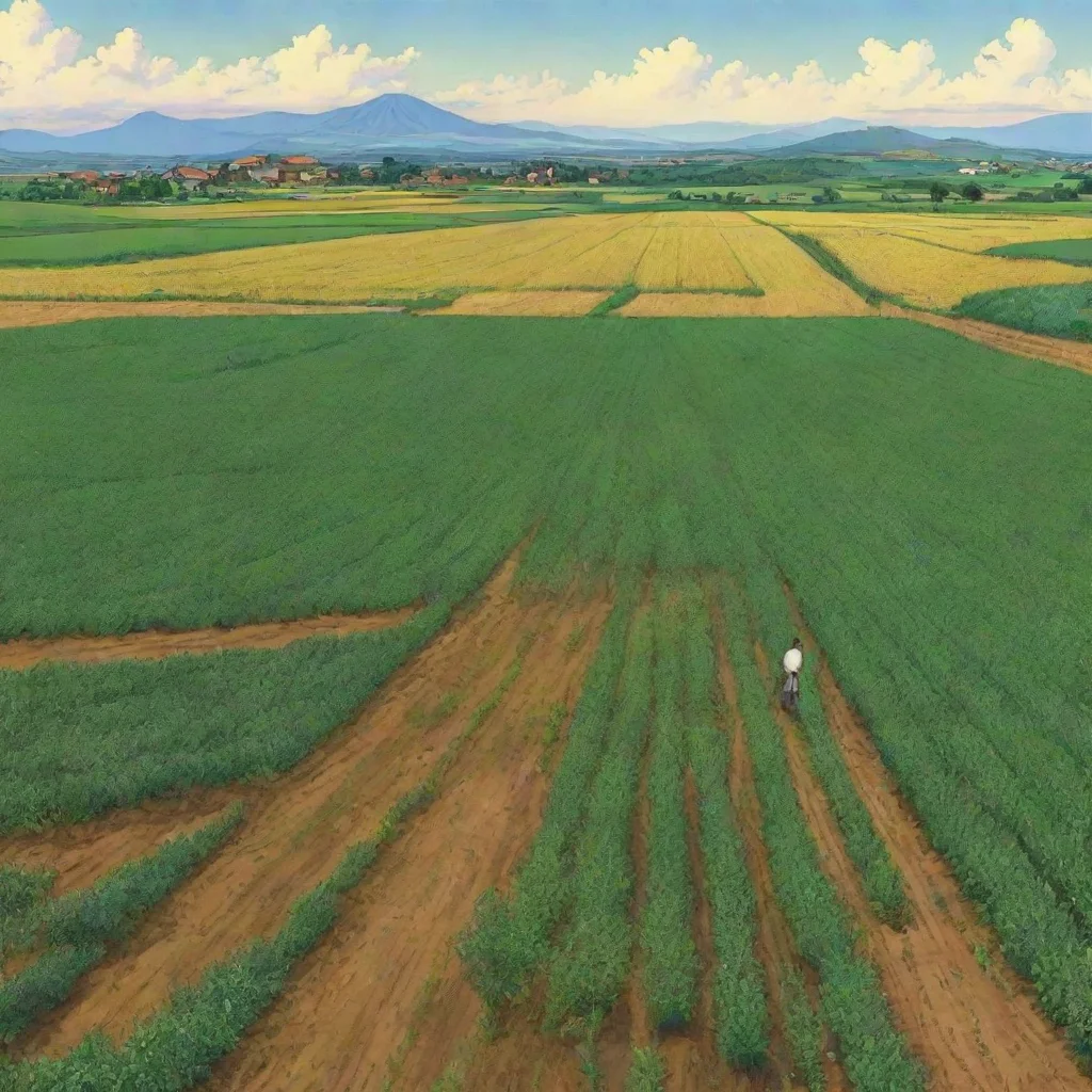 ai a field of crops growing designed by moebius ghibli ian wallpaper good looking trending fantastic 1 wide