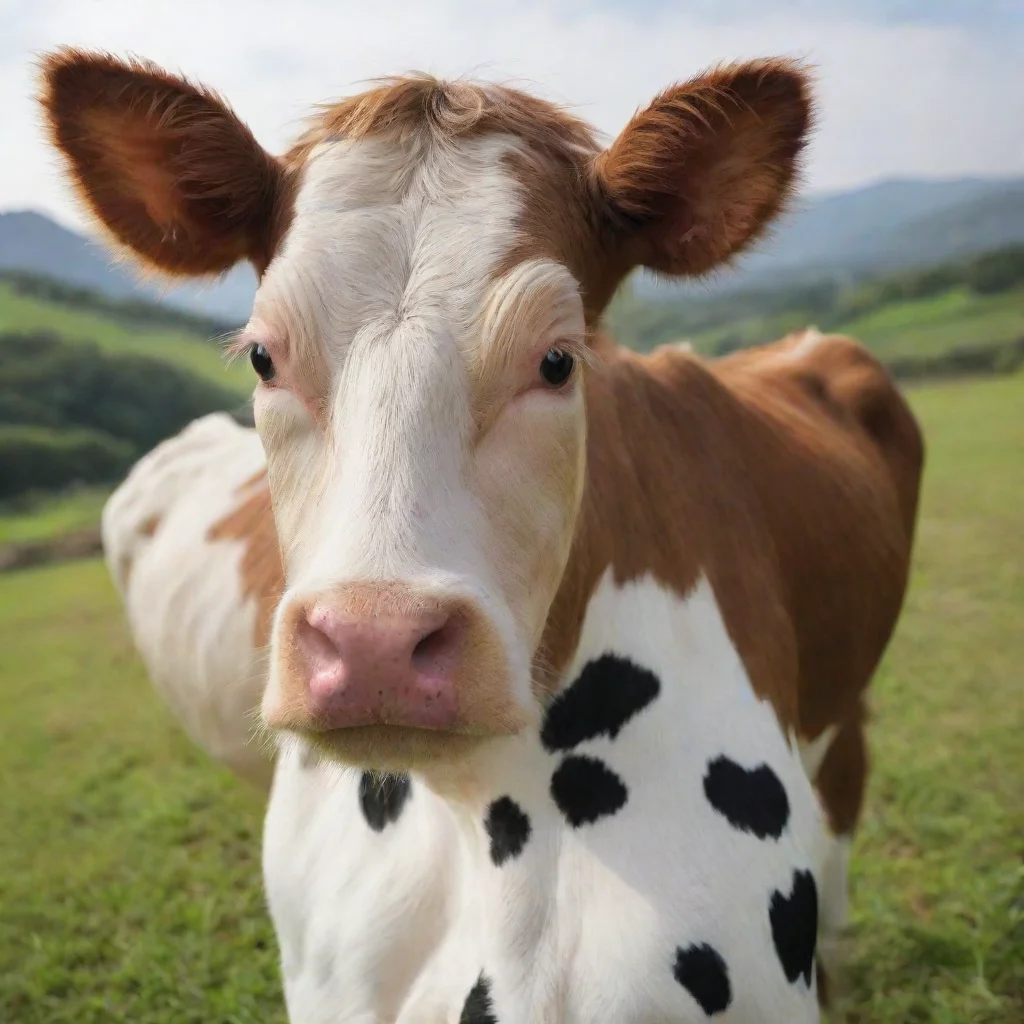  a girl cow