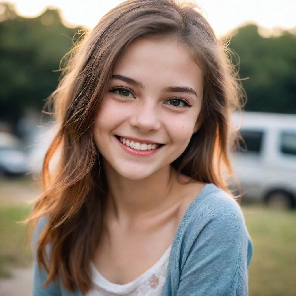 ai a girl smiling amazing awesome portrait 2