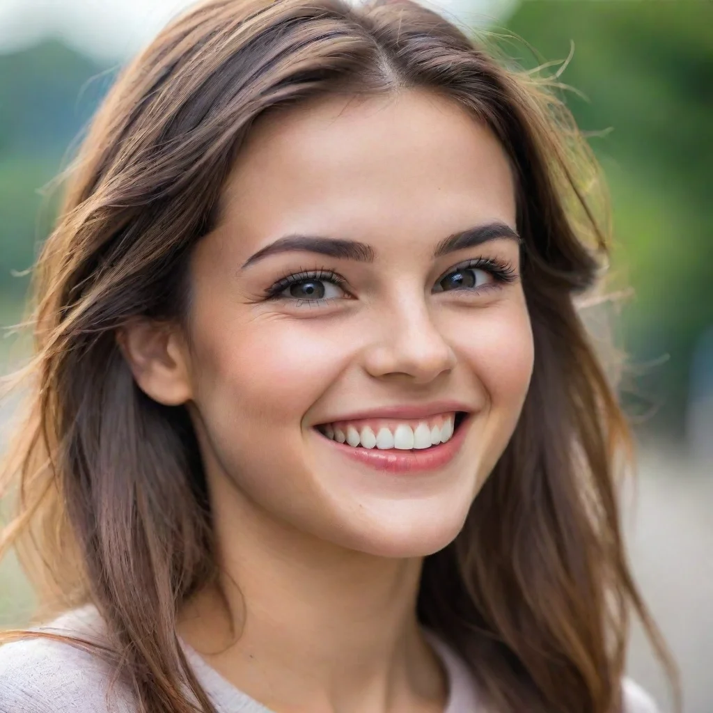 ai a girl smiling good looking trending fantastic 1