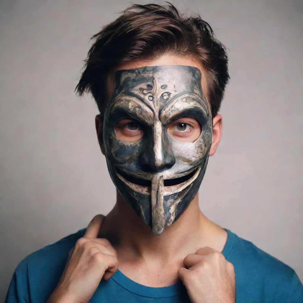 ai a guy wearning mask amazing awesome portrait 2