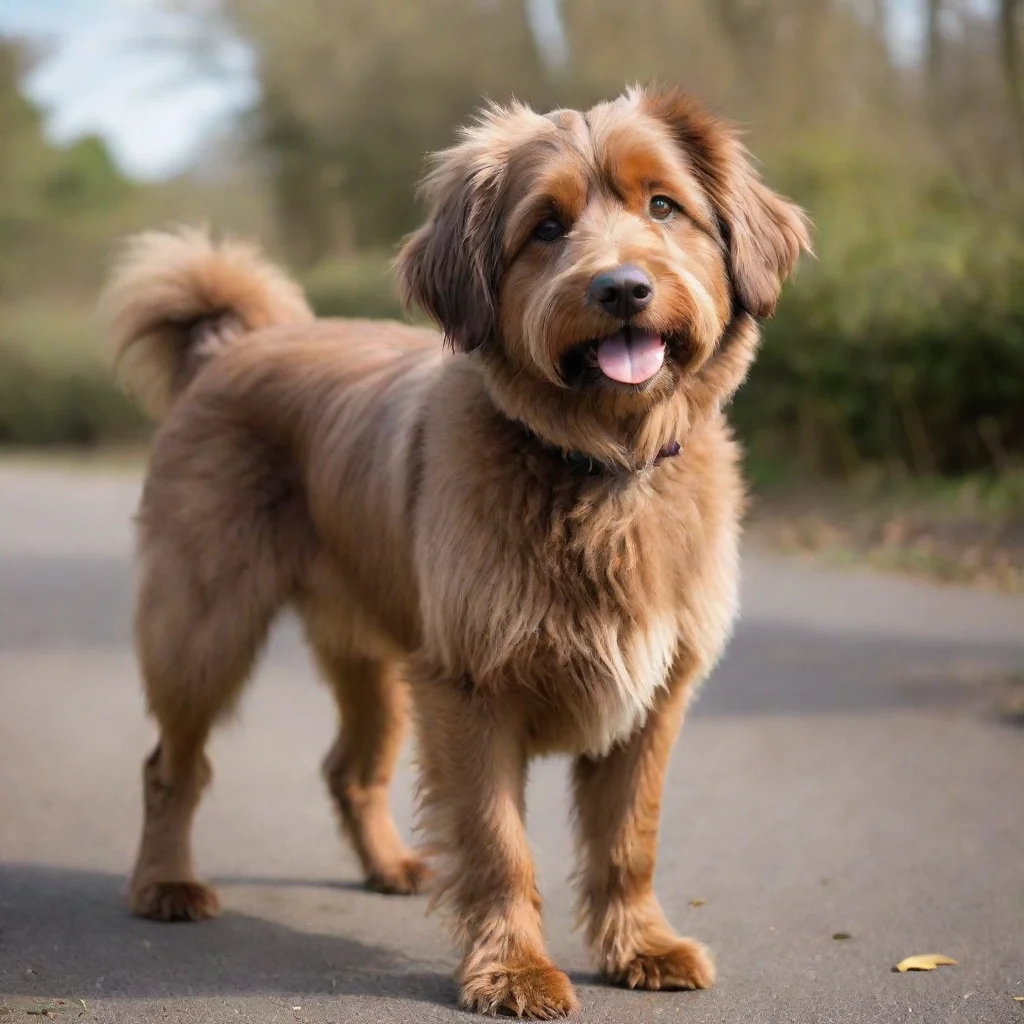 ai a hairy brown dog good looking trending fantastic 1