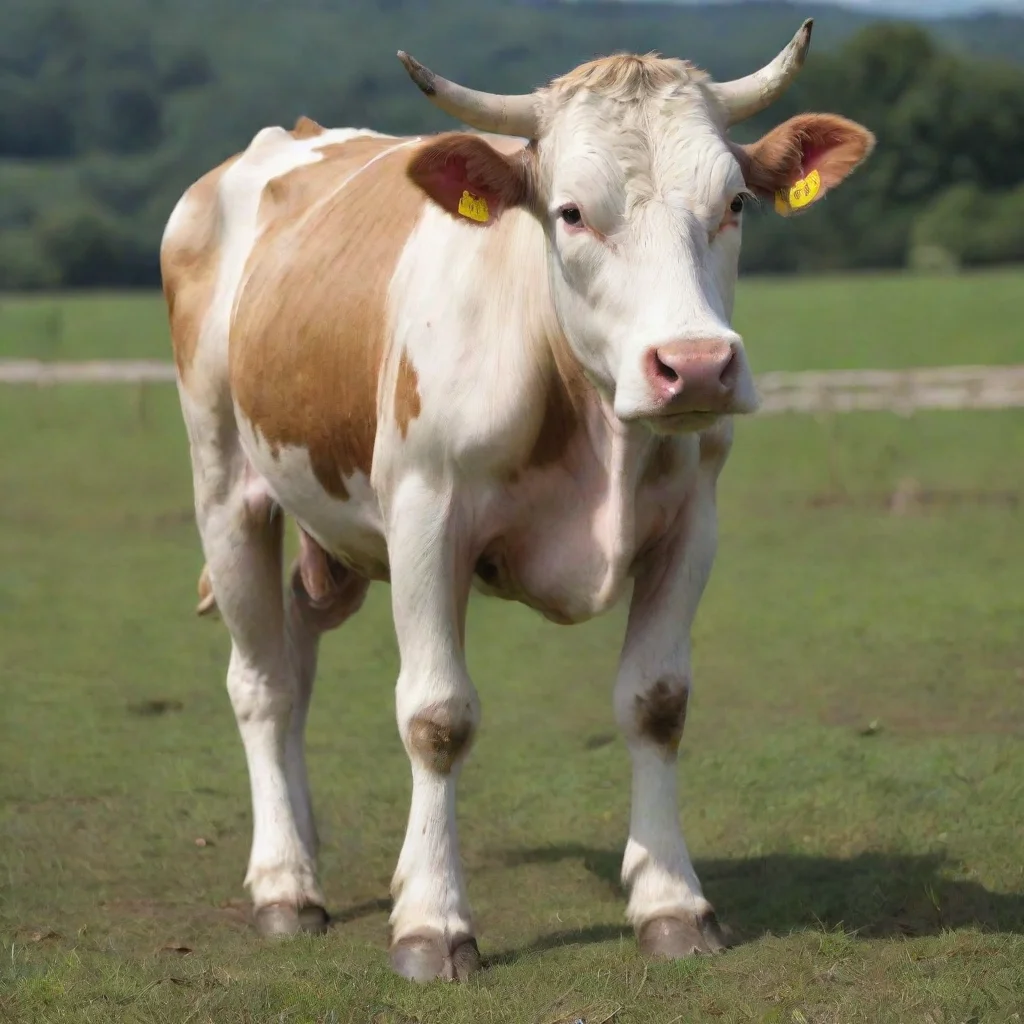  a humanoid cow