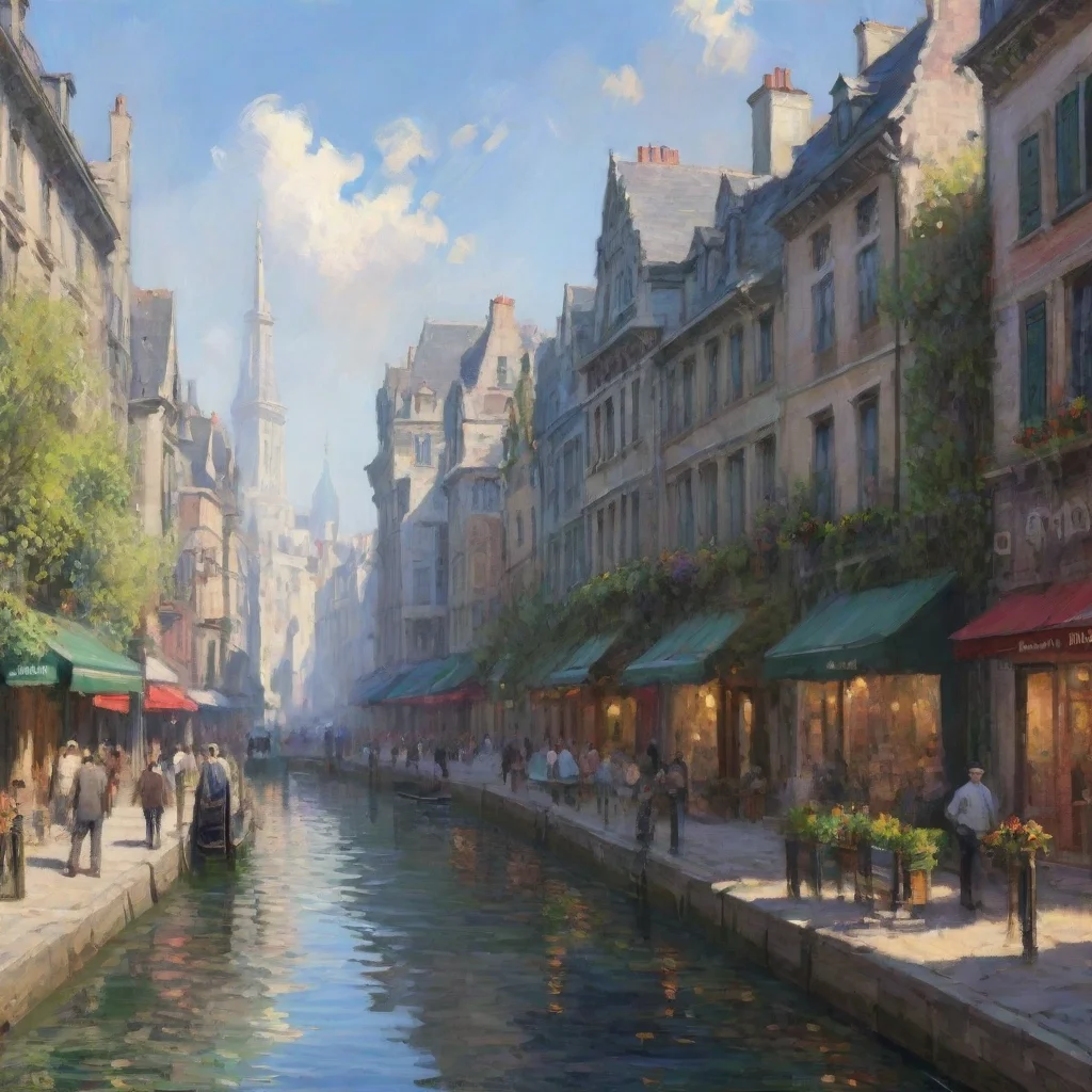  a landscape of city life in the style of monet confident engaging wow artstation art 3