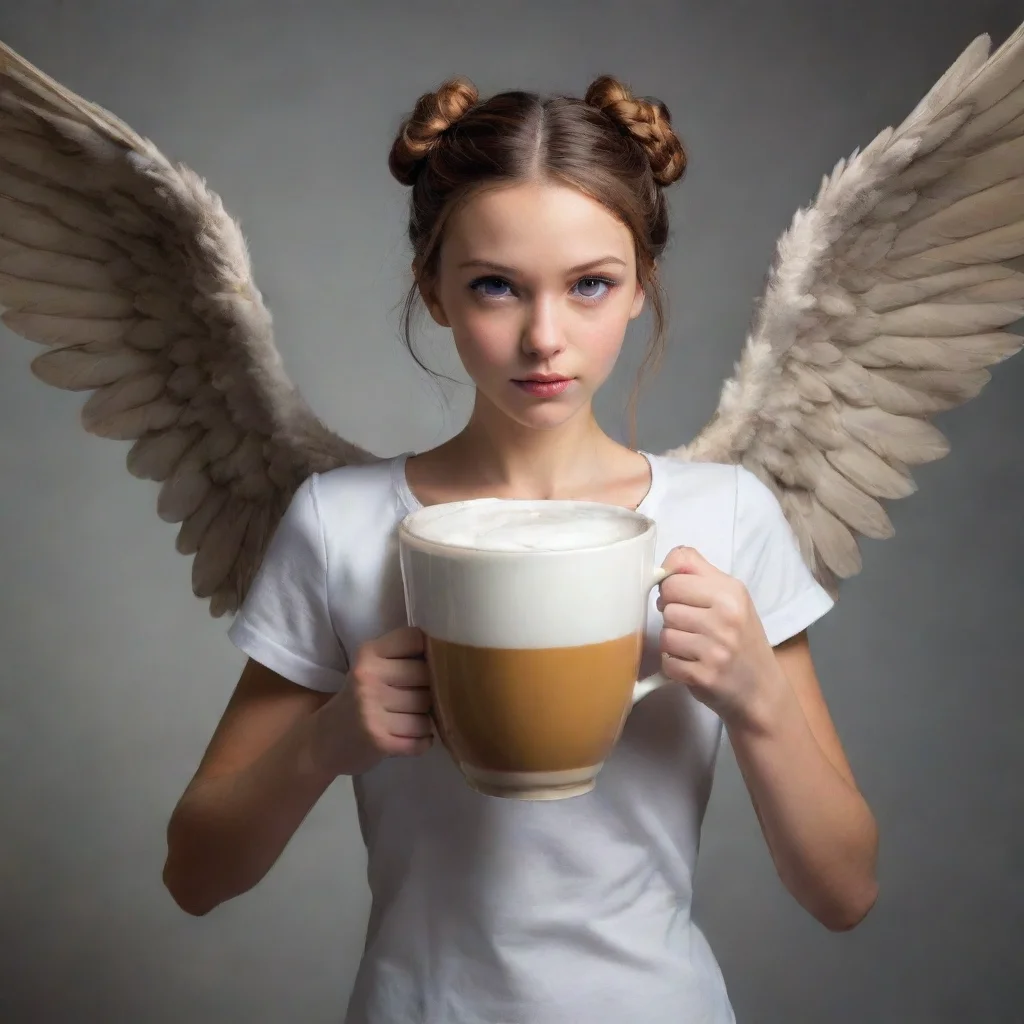 a large cup with wings amazing awesome portrait 2