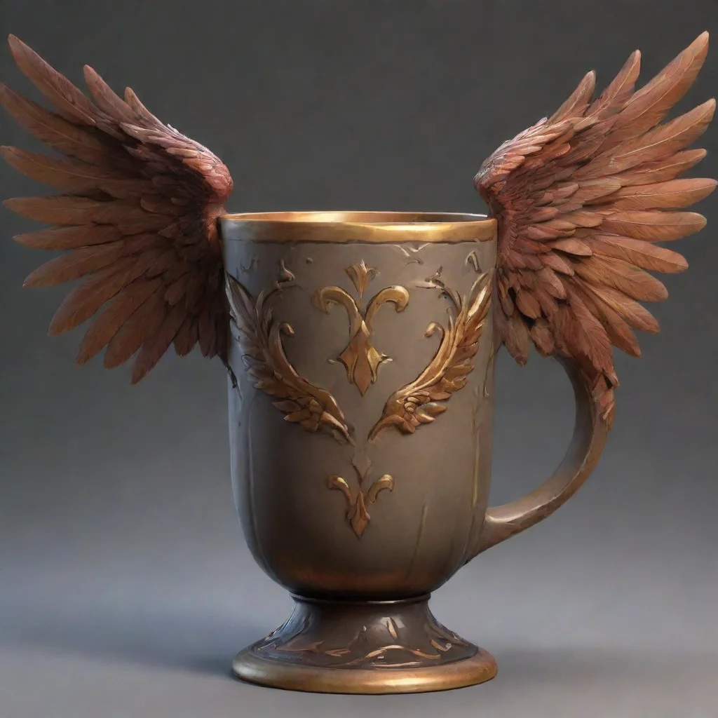 a large cup with wings confident engaging wow artstation art 3