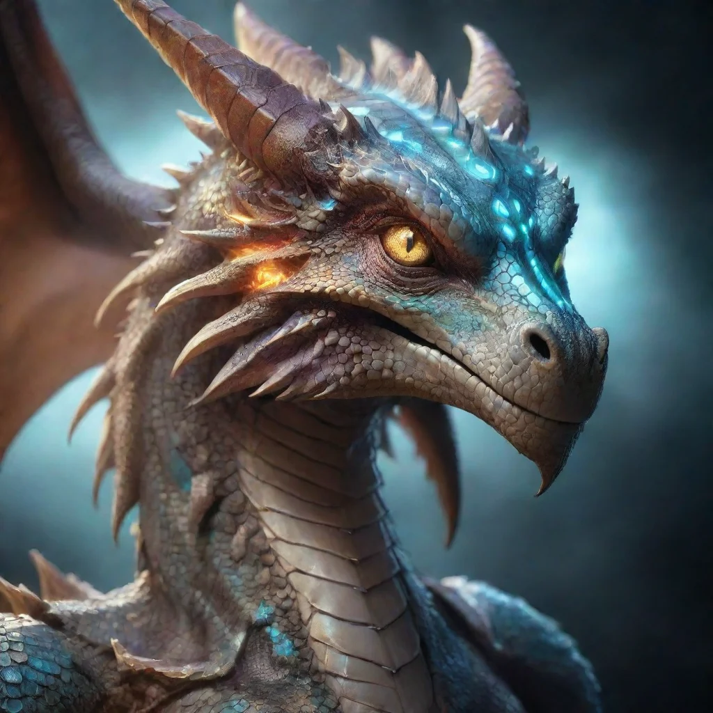 ai a light shining dragon with hope symbol eyes amazing awesome portrait 2