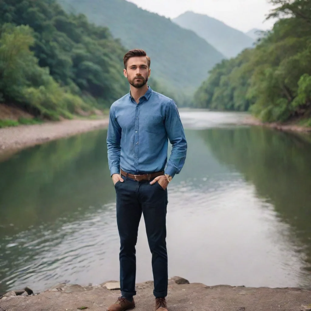  a man standing near river good looking trending fantastic 1
