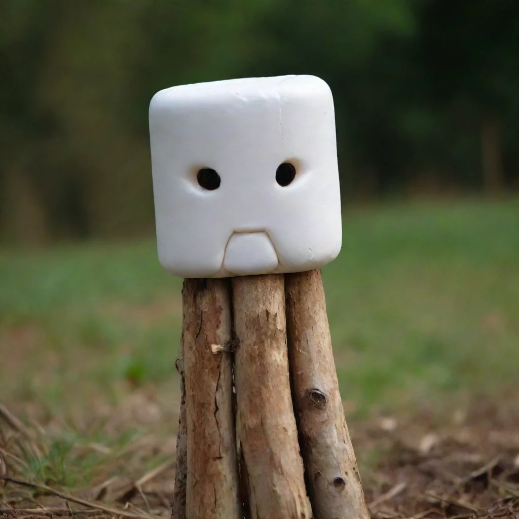  a marshmellow made of sticks amazing awesome portrait 2