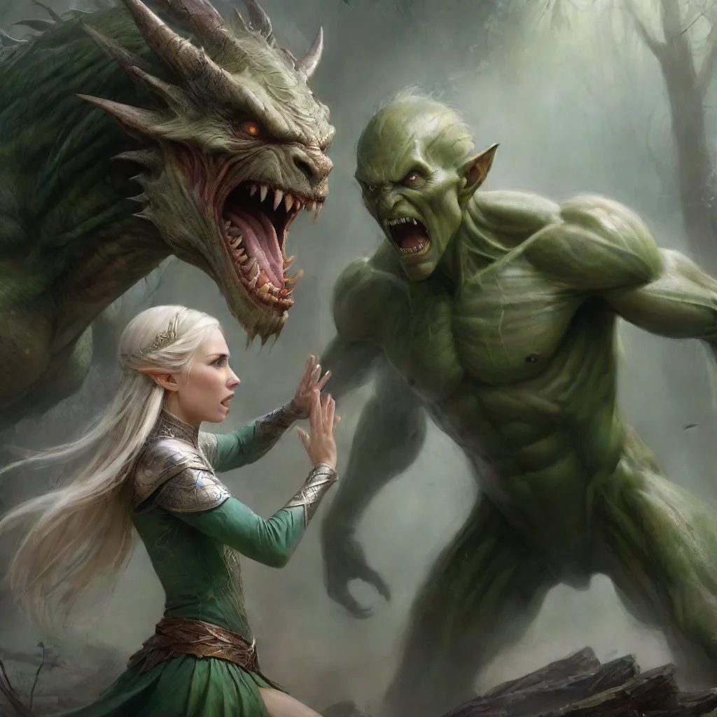  a monster attacks elven princess amazing awesome portrait 2