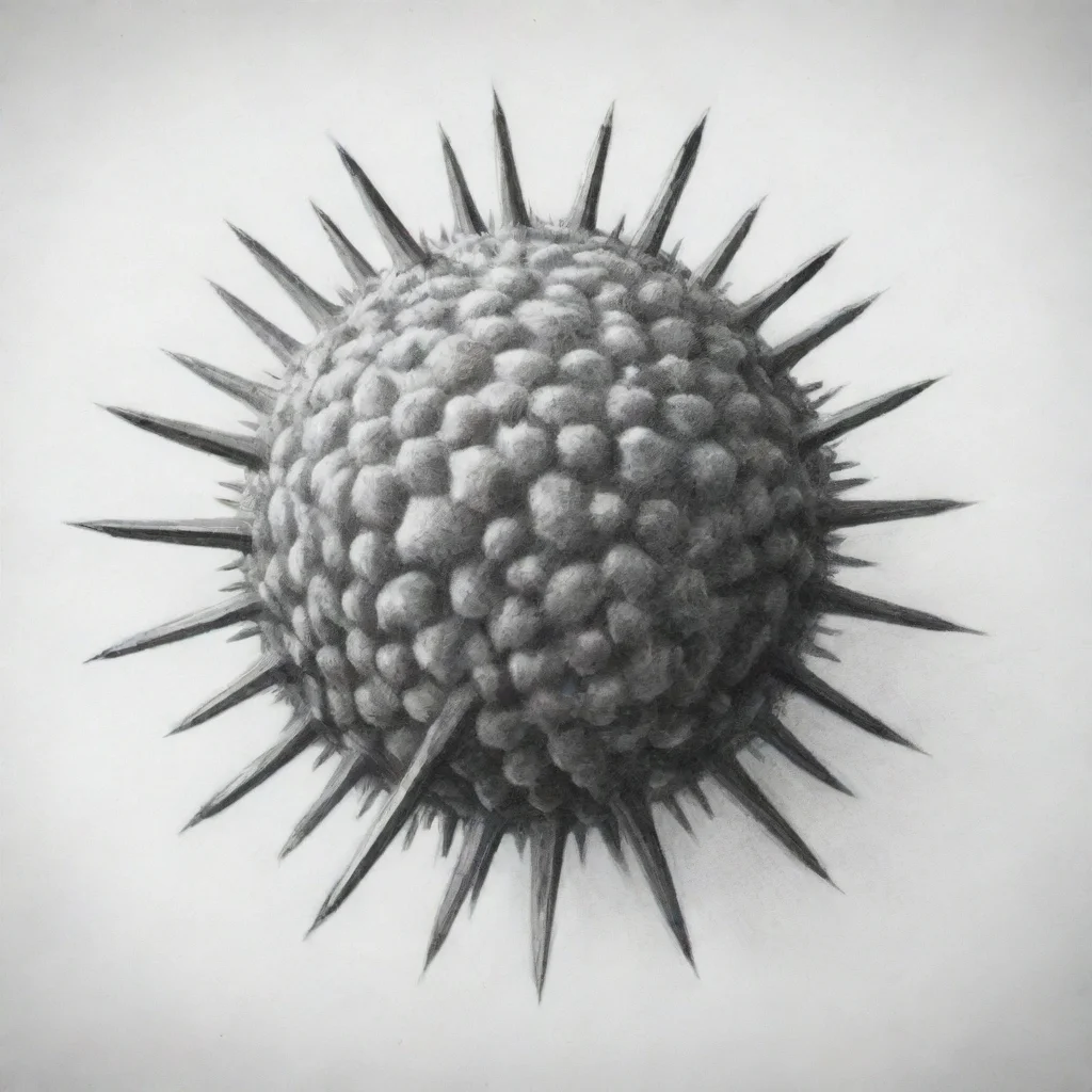 ai a pencil sketch of a virus