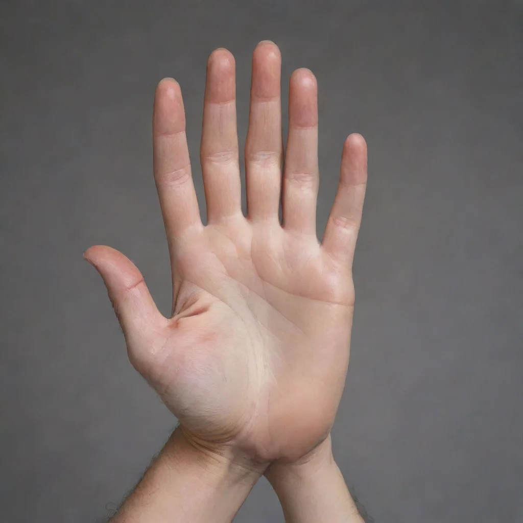  a perfectly normal human hand
