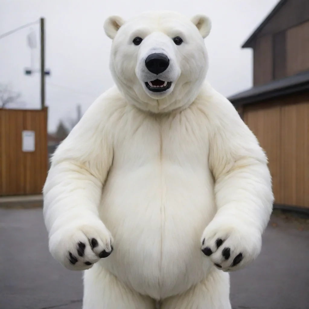 ai a polar bear fursuit