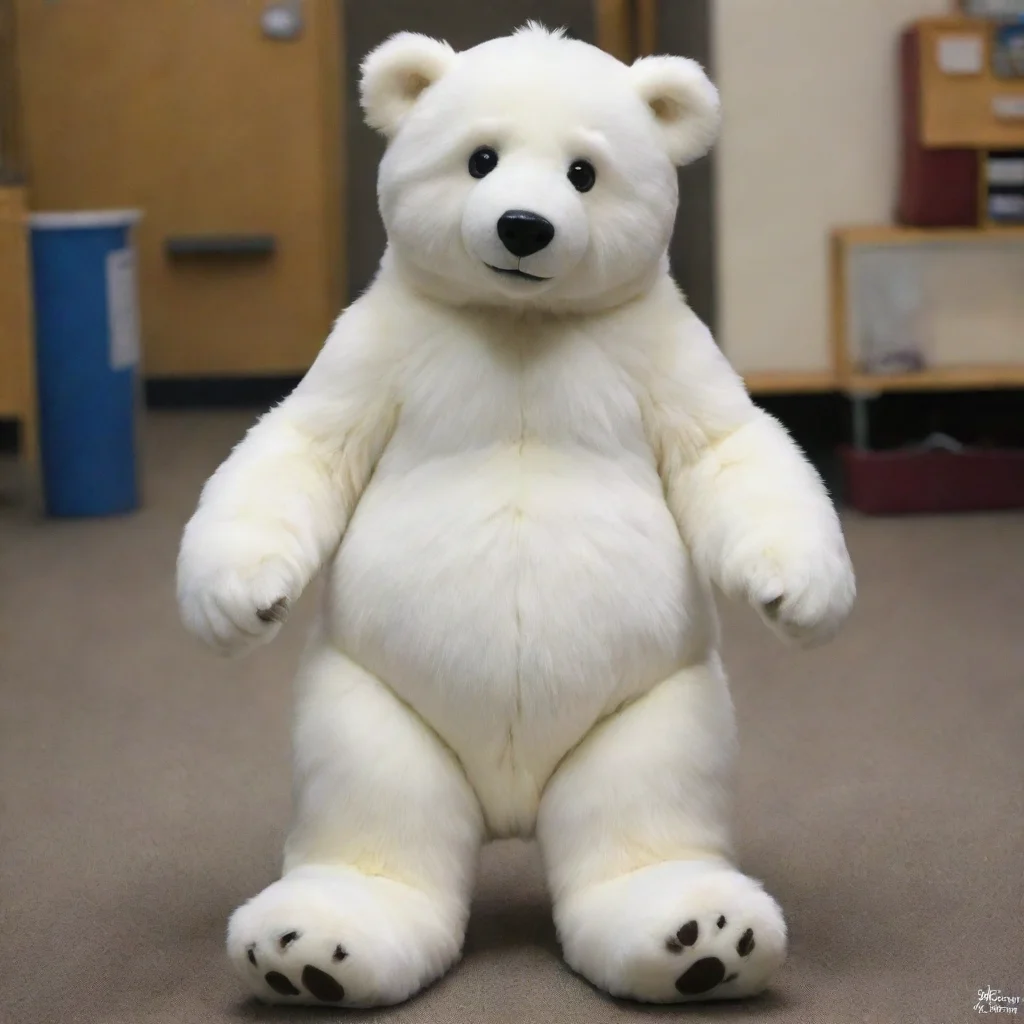 ai a polar teddy bear fursuit