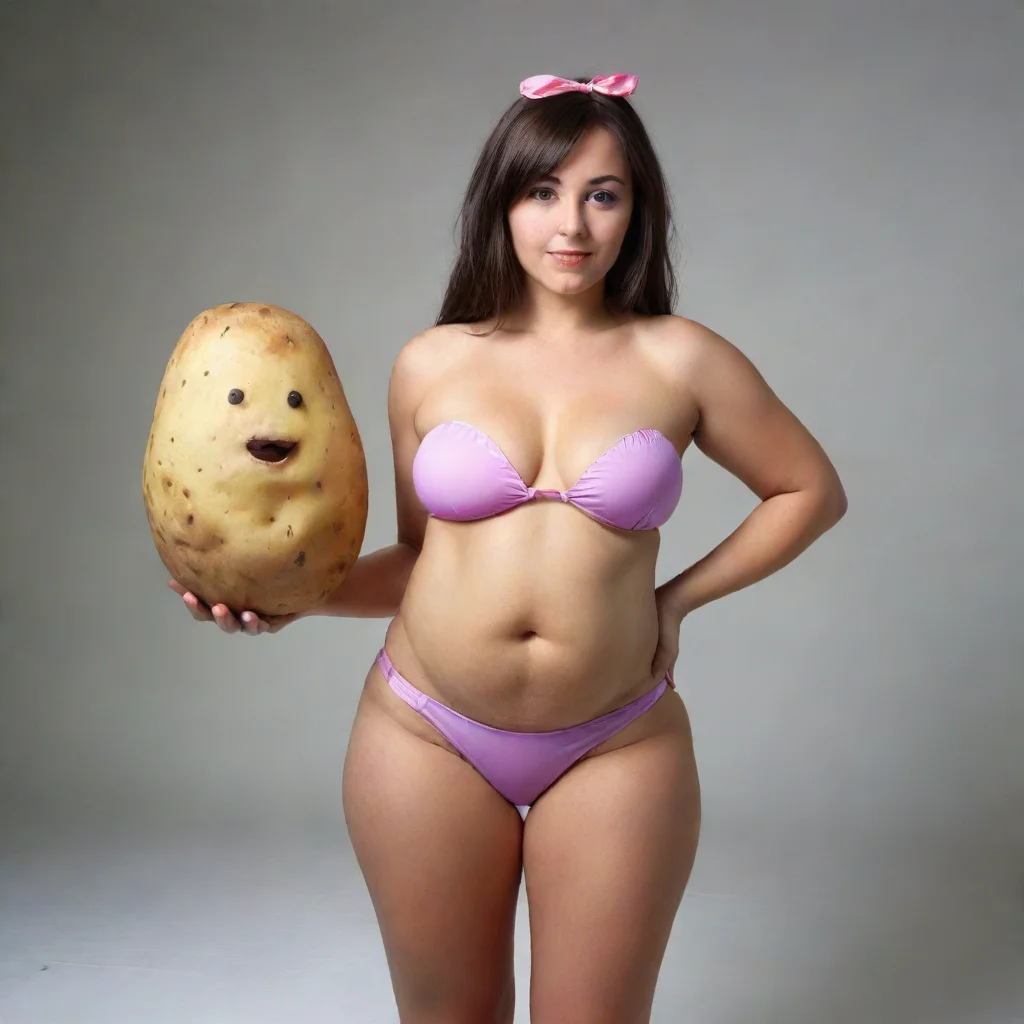ai a potato in a bikini amazing awesome portrait 2