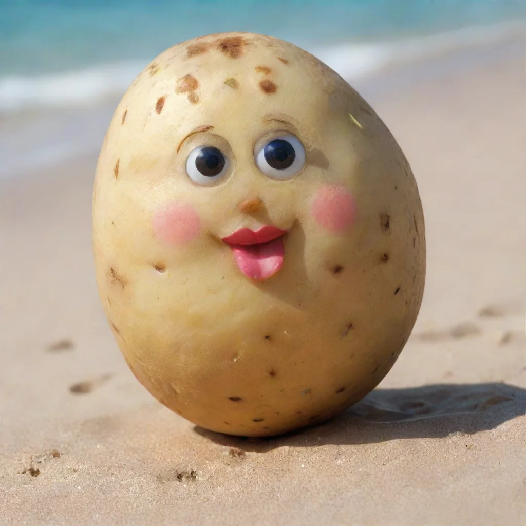ai a potato in a bikini
