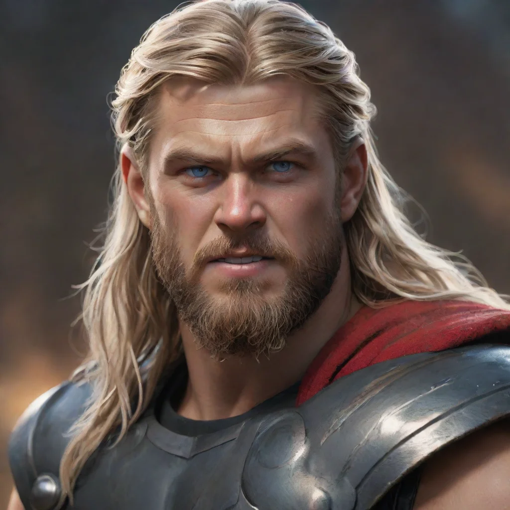  a realistic painting of thor in highly detailed resolution 8k renderedconfident engaging wow artstation art 3
