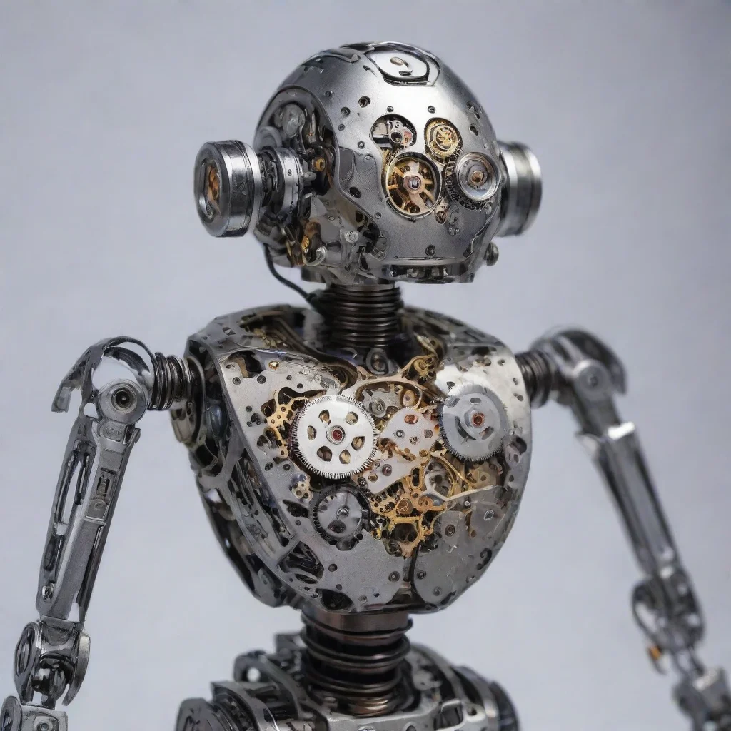 ai a robot made with mechanical watch movement partsgood looking trending fantastic 1