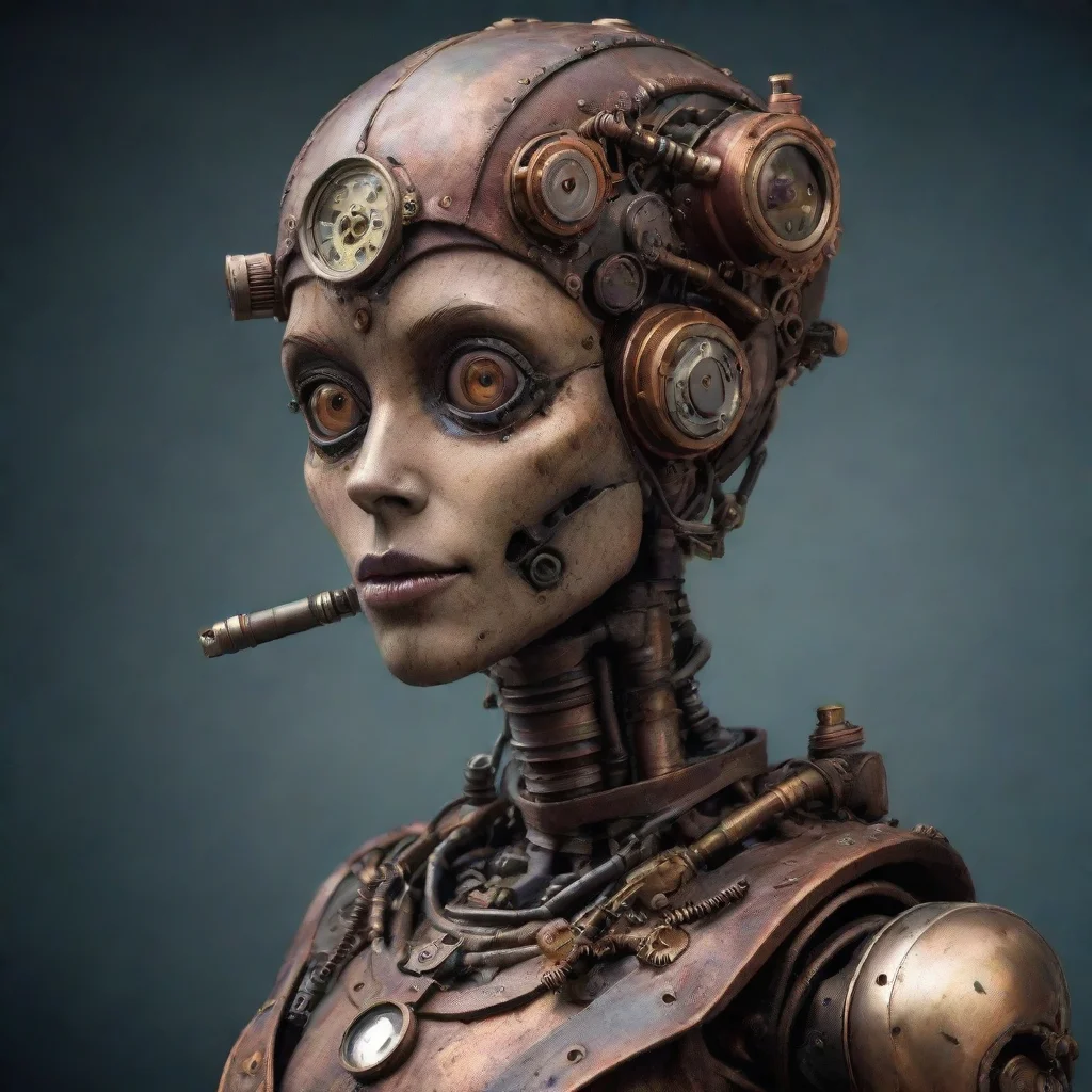  a robot with steampunk engineeringamazing awesome portrait 2