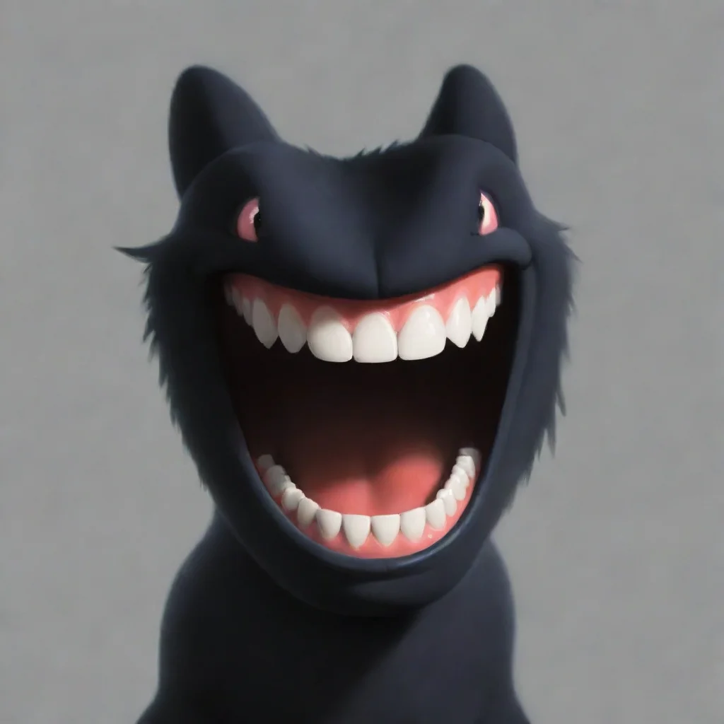  a shadow with a visible sharptoothed grin good looking trending fantastic 1