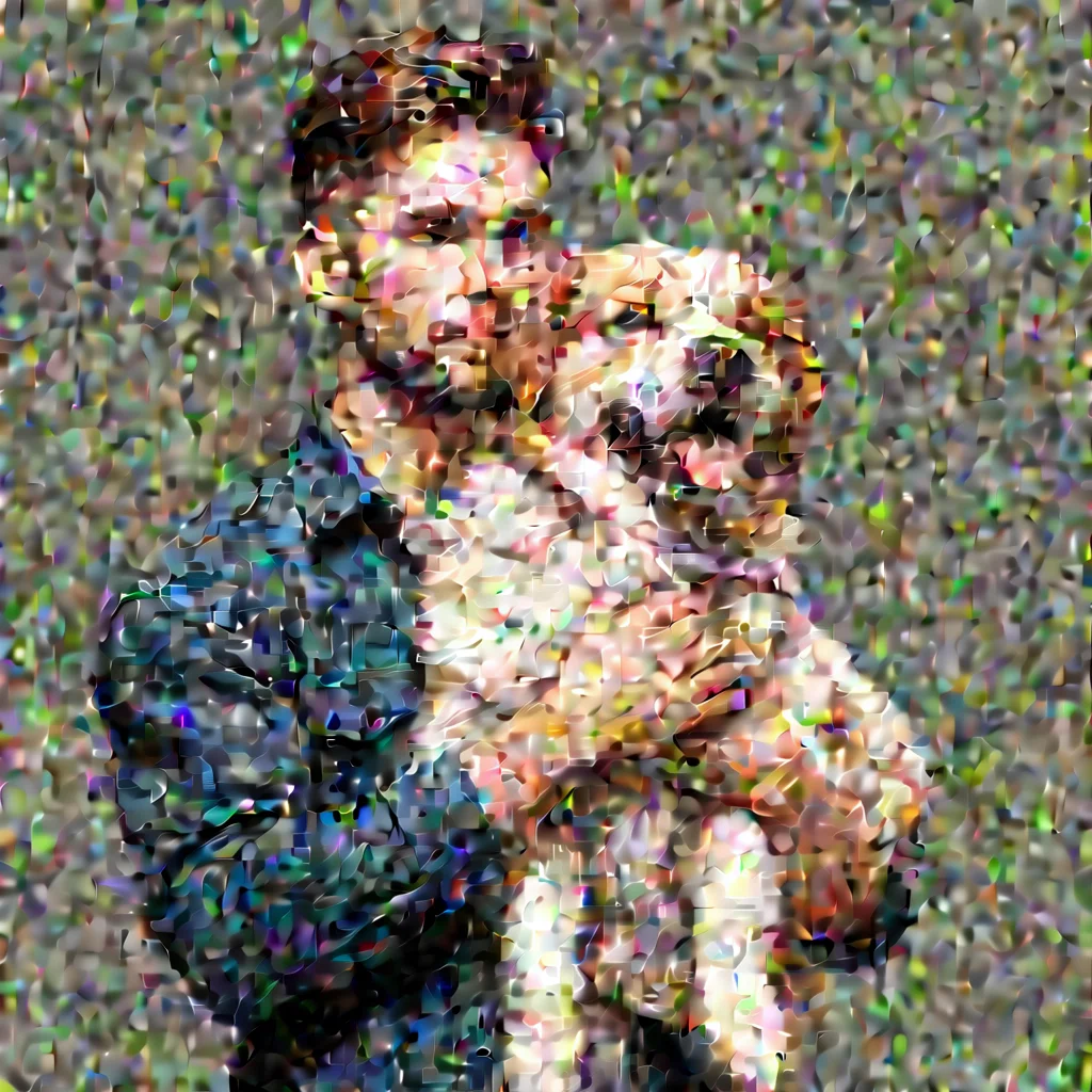 a sketch style man is holding a big realistic style dog good looking trending fantastic 1