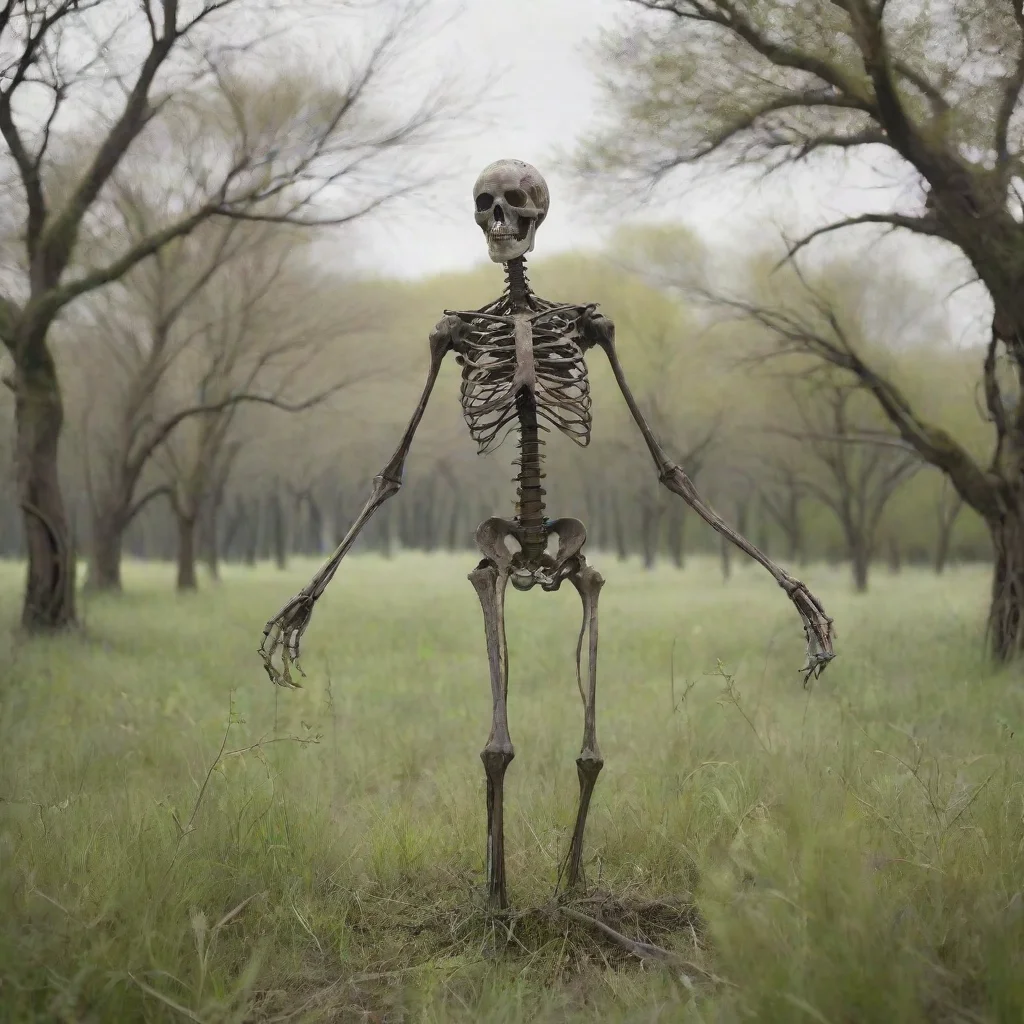  a surreal scene where a humanoid figure made of intertwined branches and twigs stands in the middle of a serene landscap