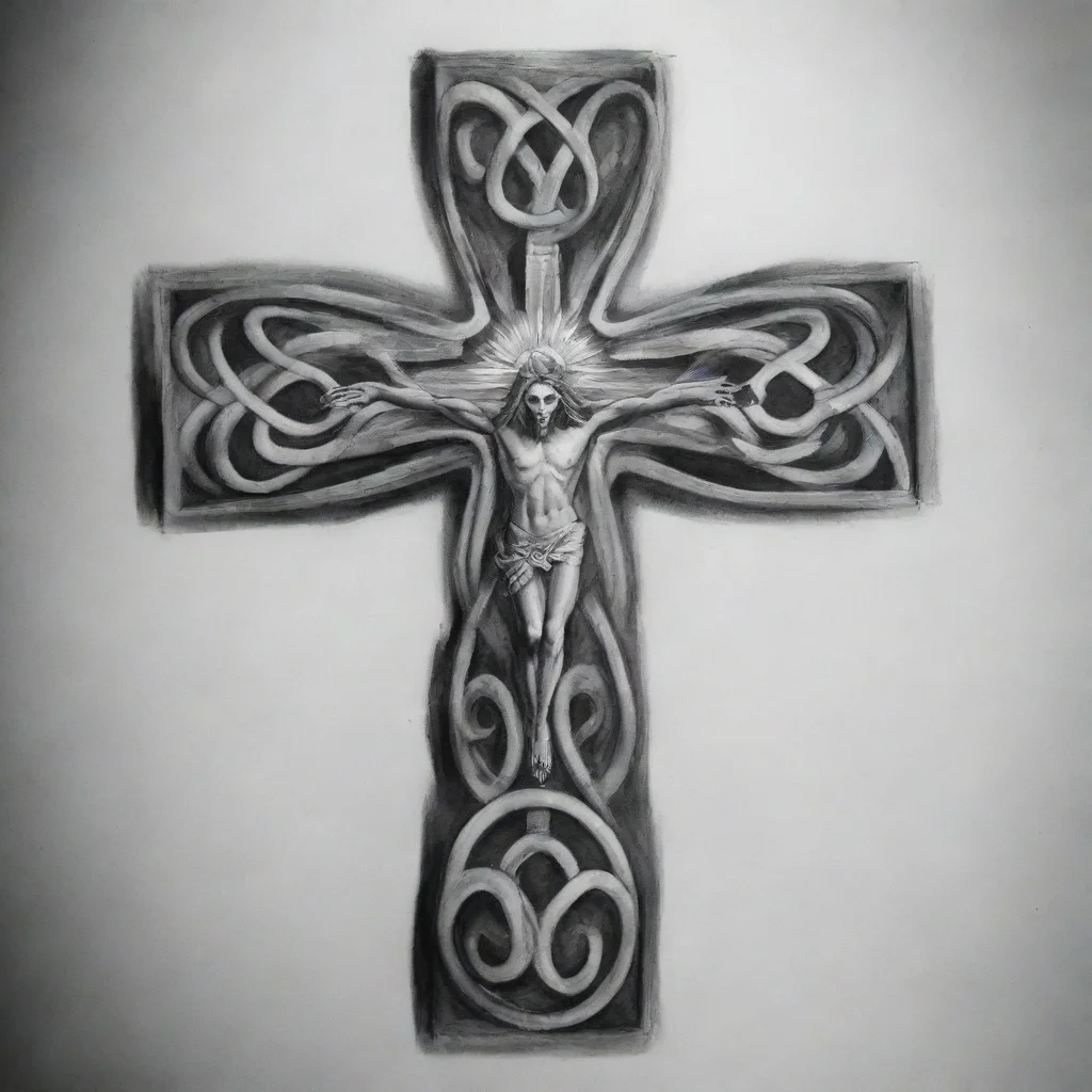 a tatto cuold depict a god s cross with a sepent coiled around itsymbolizing the duality between good and evillight coul