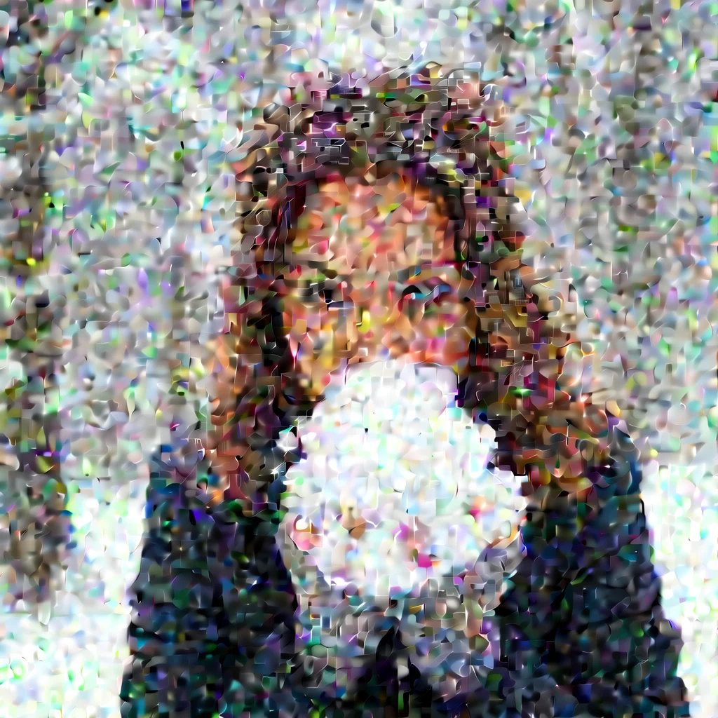  a woman blows snow to the camera
