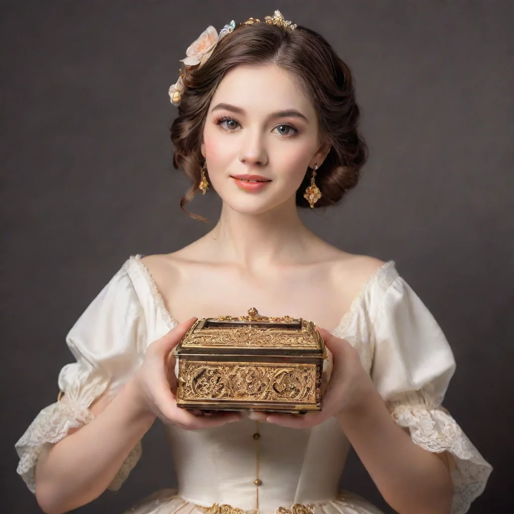 ai a woman holding a music box good looking trending fantastic 1