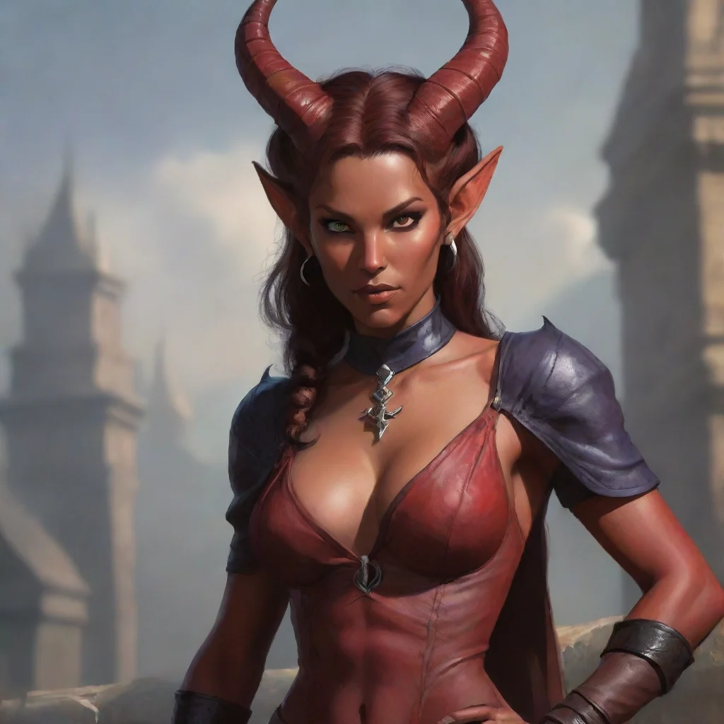 a woman tiefling good looking trending fantastic 1