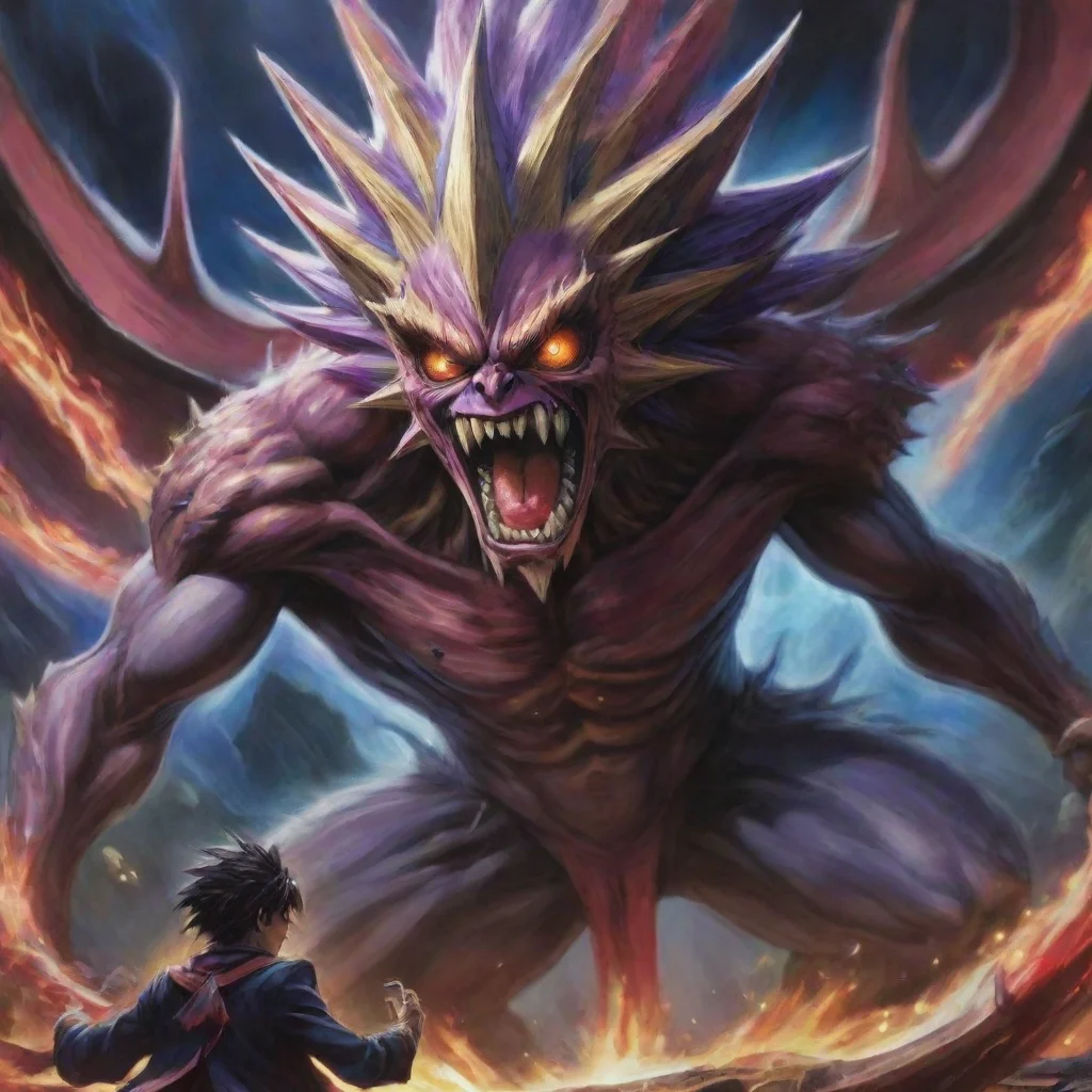 ai a yugioh monster retaliating against the opponent by summoning a monster amazing awesome portrait 2