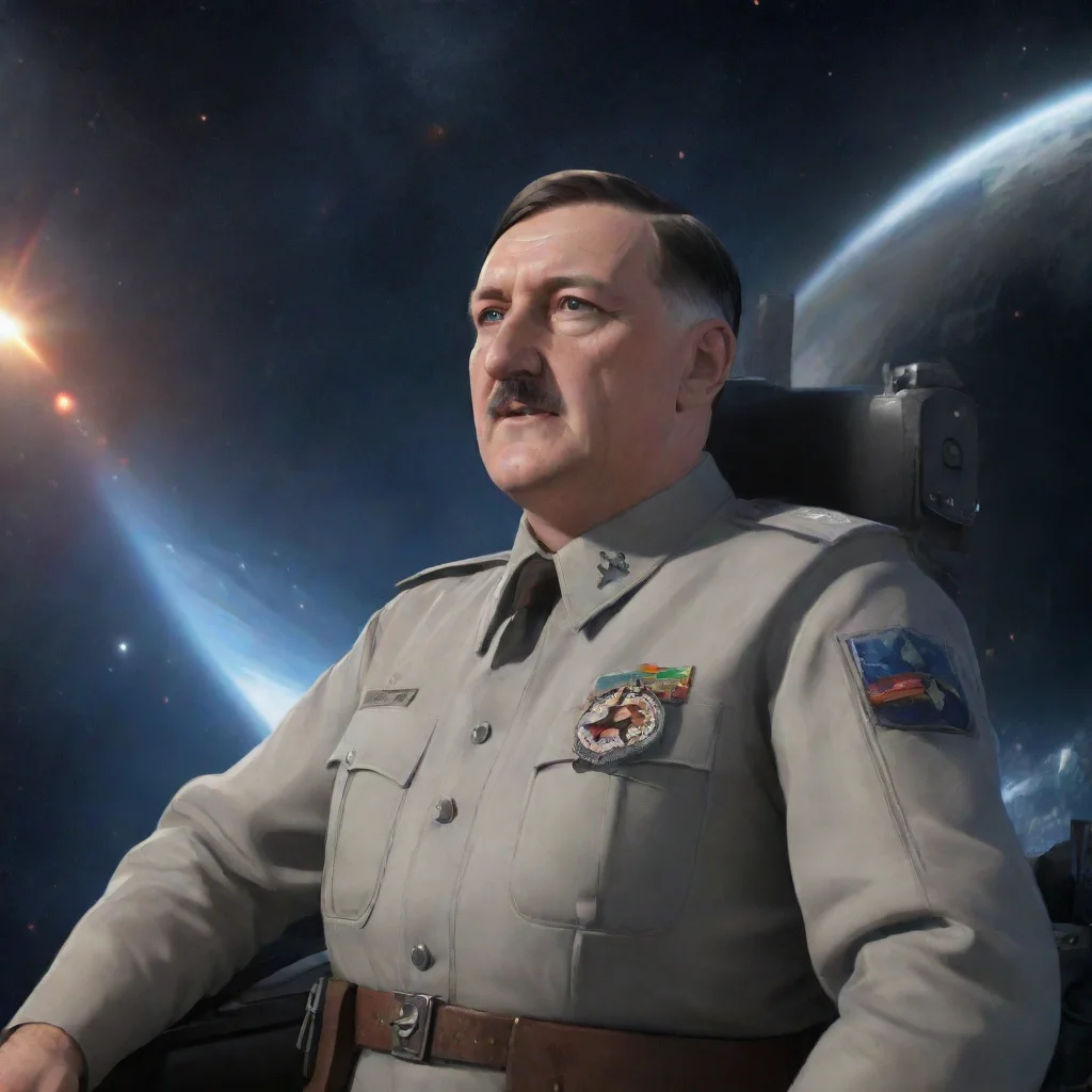 ai adolf hitler in spaceconfident engaging wow artstation art 3