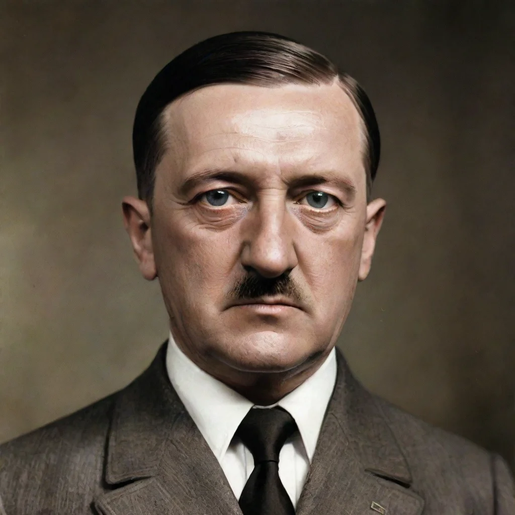 ai adolf hitler with square head