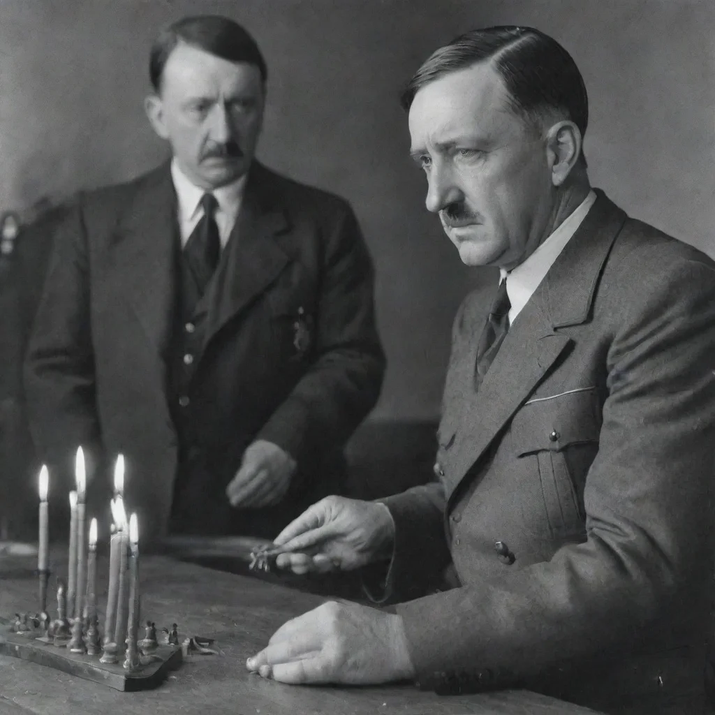 adolf hitler with wicks