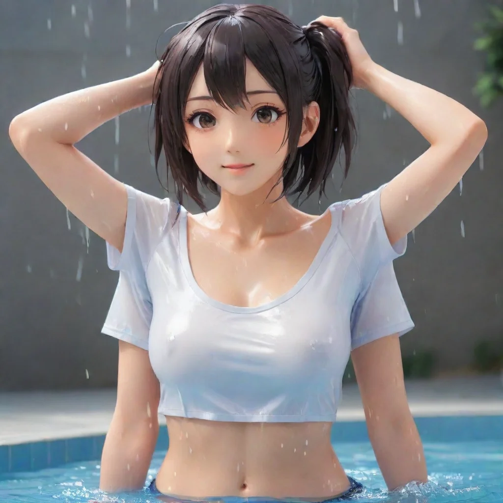 ai adorable anime women s wet t shirt contest