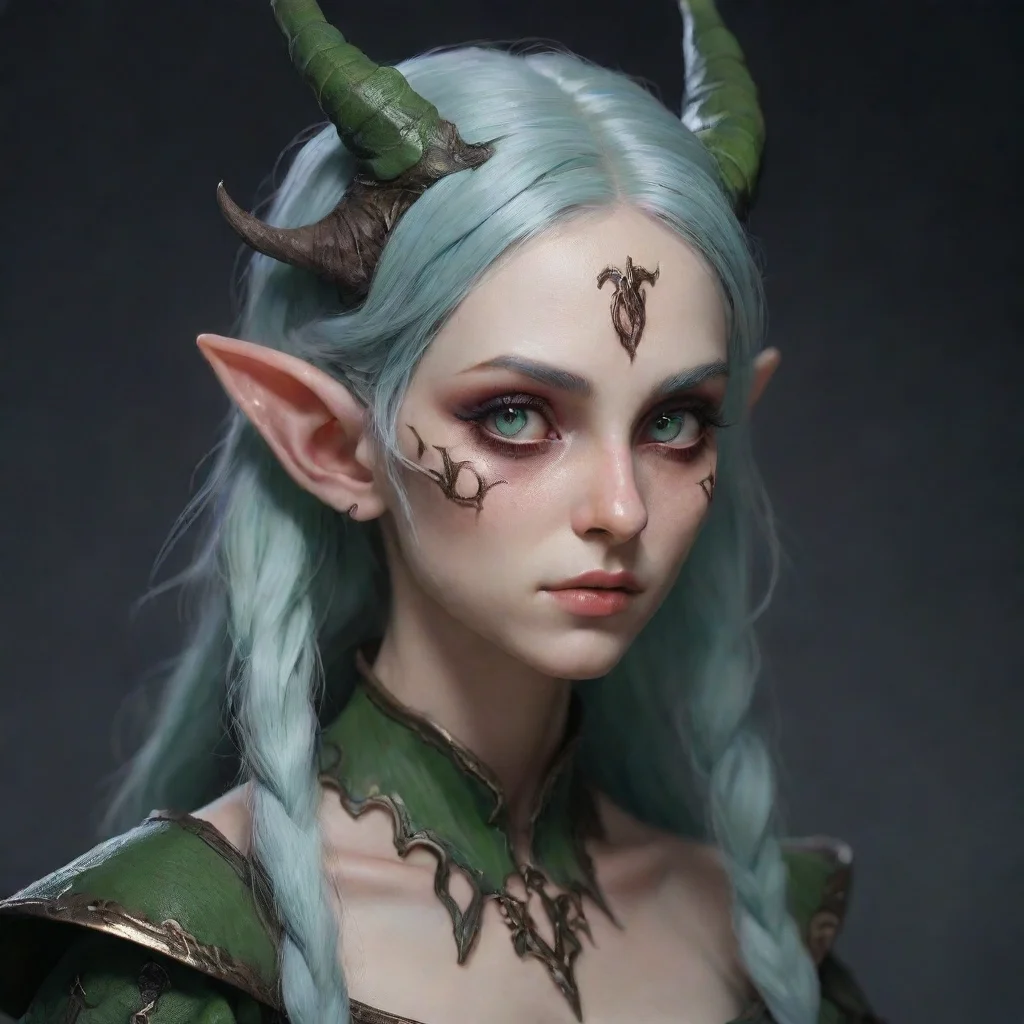 ai aesthetic character elf demon
