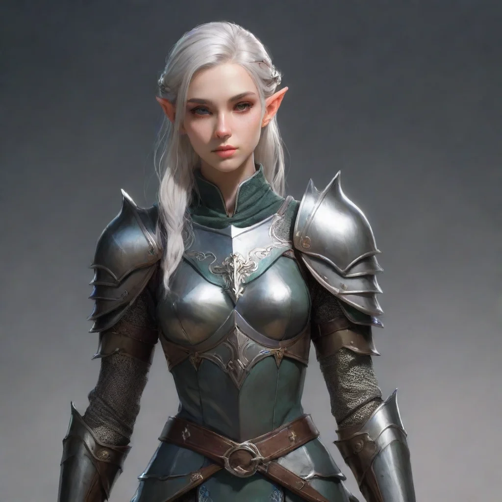 ai aesthetic character elf knight