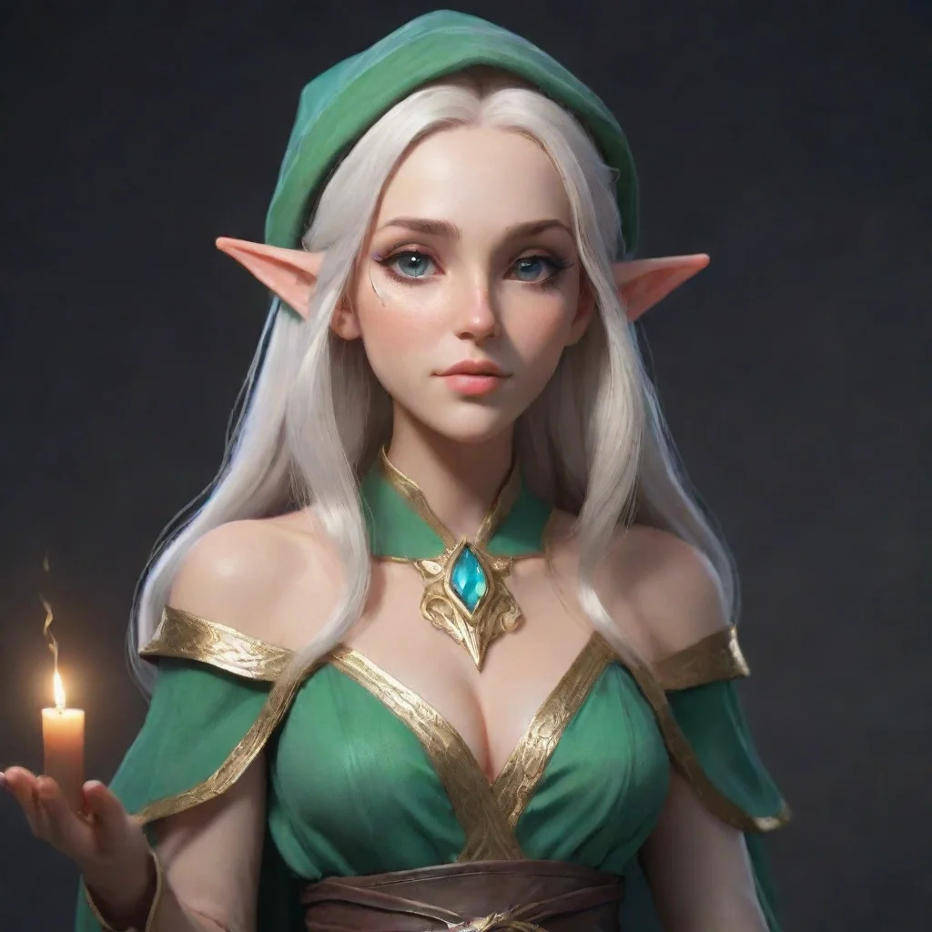 ai aesthetic character elf mage